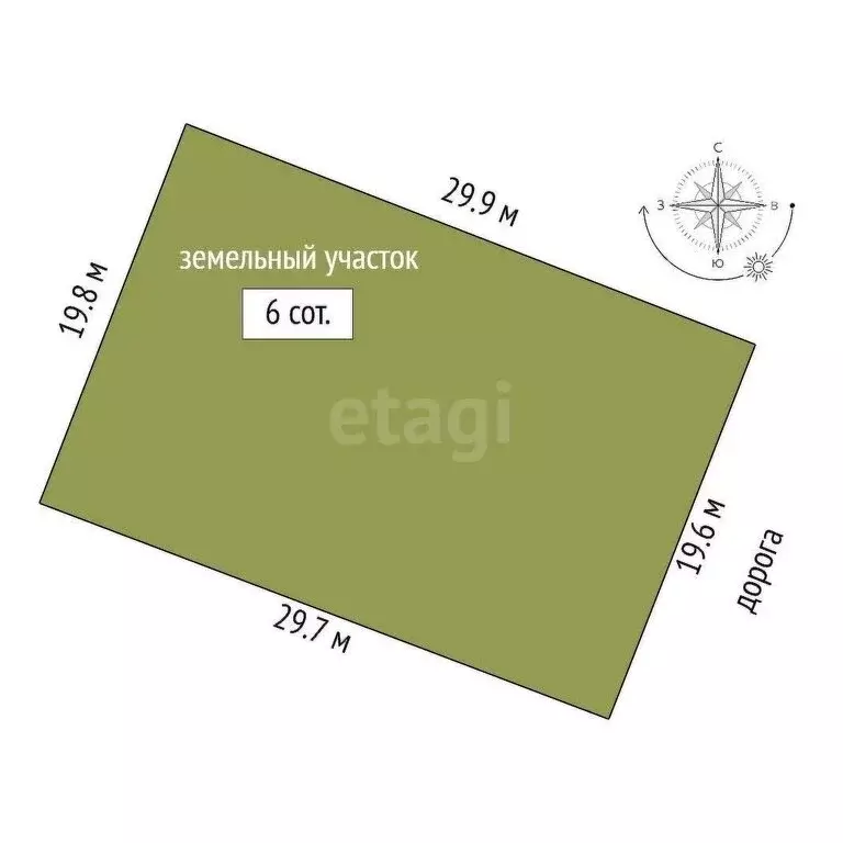 Участок в Каменское, Крымская улица (6.19 м) - Фото 0