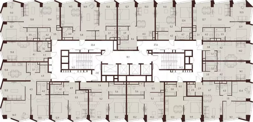 Квартира-студия, 25,3 м, 25/26 эт. - Фото 1