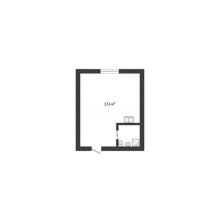 Квартира-студия: Нефтекамск, улица Победы, 14 (18 м) - Фото 1