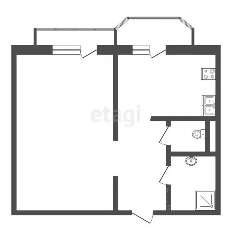 1-к кв. Московская область, Серпухов бул. 65 лет Победы, 6к1 (38.7 м) - Фото 2