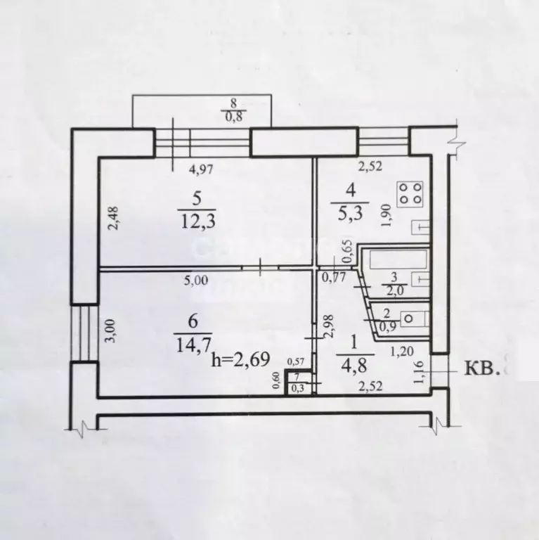 2-к кв. Забайкальский край, Чита ул. Энтузиастов, 7 (41.1 м) - Фото 1