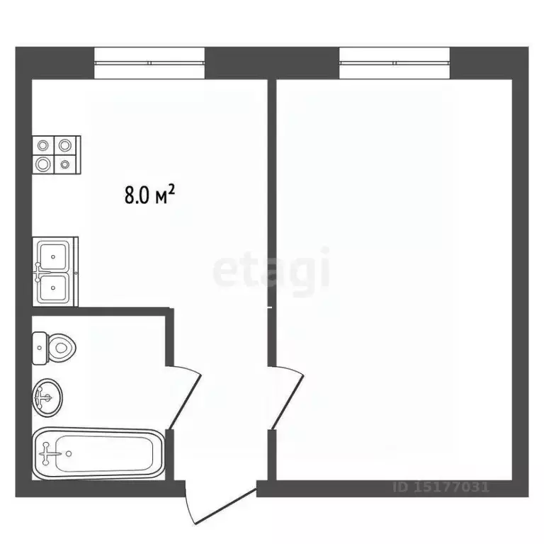 1-к кв. Ямало-Ненецкий АО, Муравленко ул. 70 лет Октября, 1 (37.0 м) - Фото 1