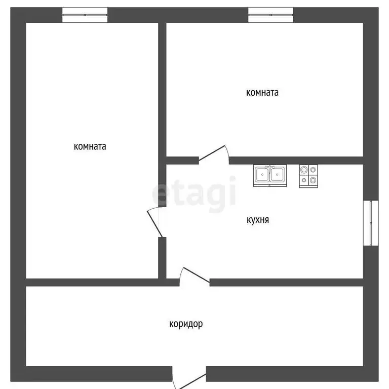 Дом, 40.9 м - Фото 1