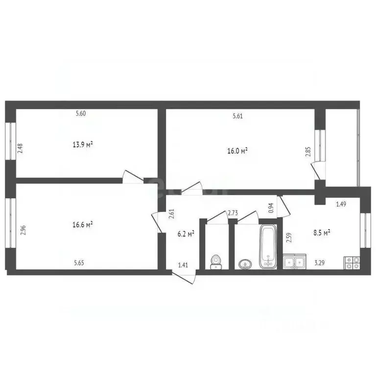 3-к кв. Удмуртия, Ижевск просп. Конструктора М.Т. Калашникова, 9к2 ... - Фото 1