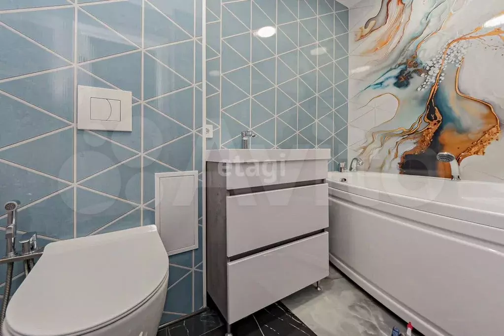 1-к. квартира, 34,1 м, 6/9 эт. - Фото 1