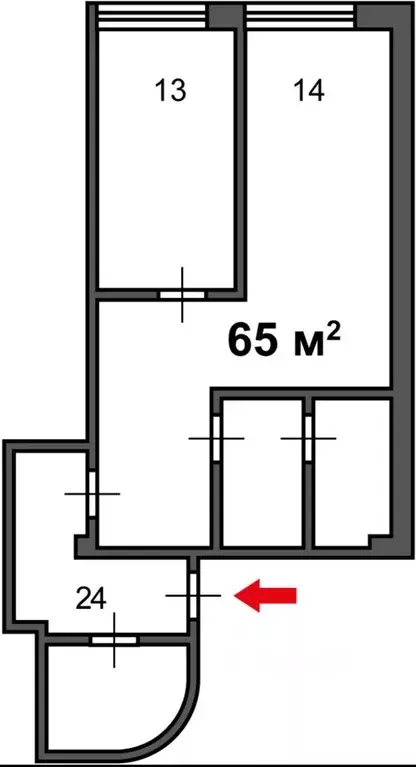Офис в Москва ул. Ферсмана, 5А (65 м) - Фото 1