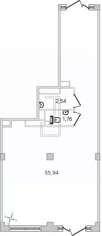 Помещение свободного назначения в Санкт-Петербург, Санкт-Петербург, ... - Фото 1