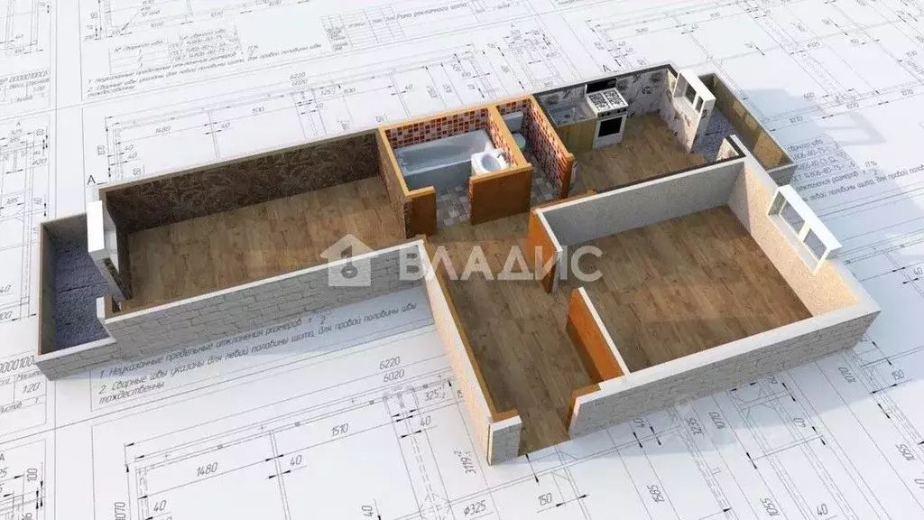 2-к кв. Иркутская область, Ангарск 283-й кв-л, 1 (51.3 м) - Фото 1