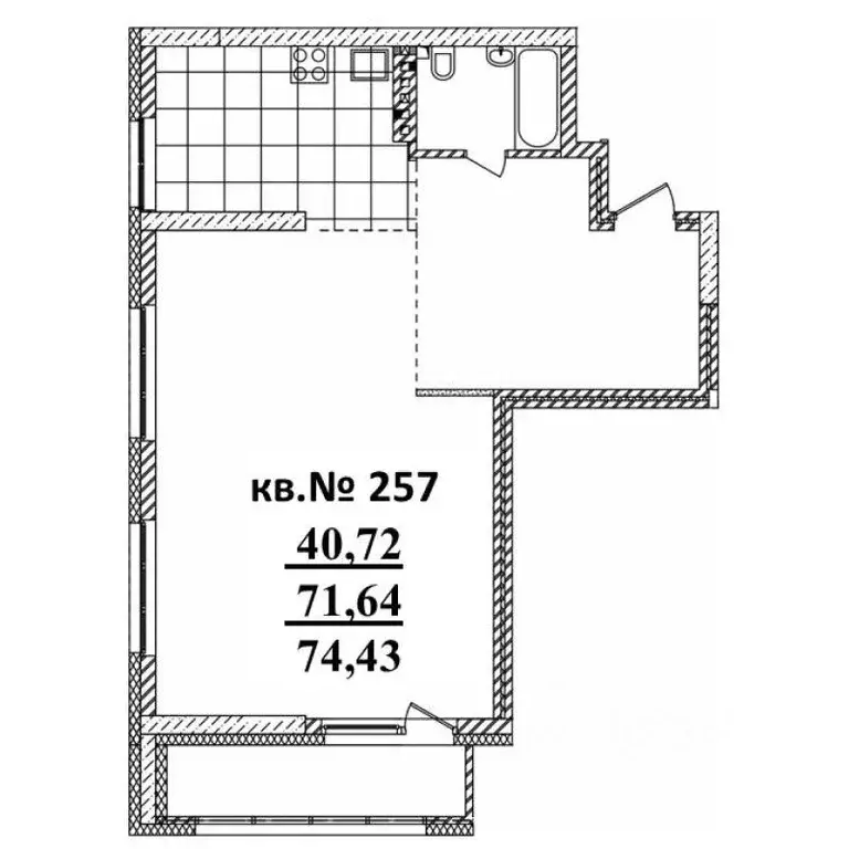 2-к кв. Новосибирская область, Новосибирск Садовая ул., 17 (74.43 м) - Фото 1