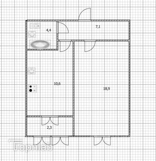 1-к кв. Башкортостан, Уфа ул. Ахметова, 355 (41.9 м) - Фото 2