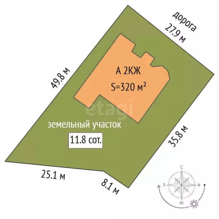 Дом в Тюменская область, Тюмень Березняковский мкр, ул. Дивная (320 м) - Фото 1