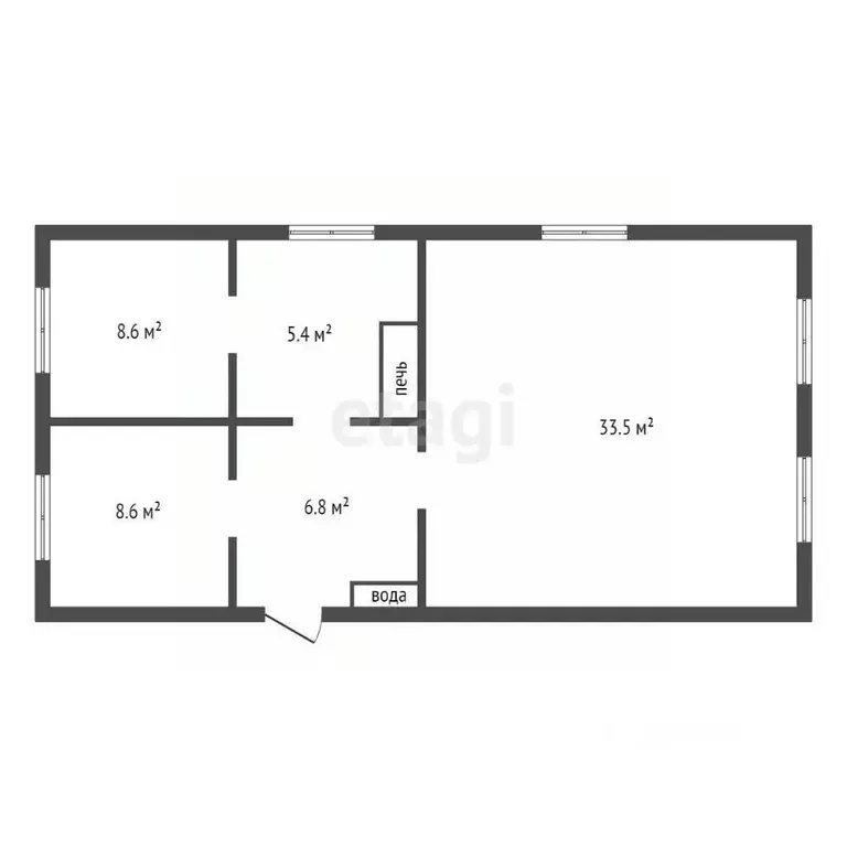 Дом в Красноярский край, Манско-Уярский муниципальный округ, с. Нарва ... - Фото 2