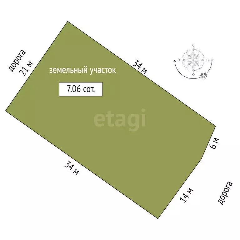 Участок в Кострома, коттеджный посёлок Первый, Боговаровский проезд, 1 ... - Фото 1