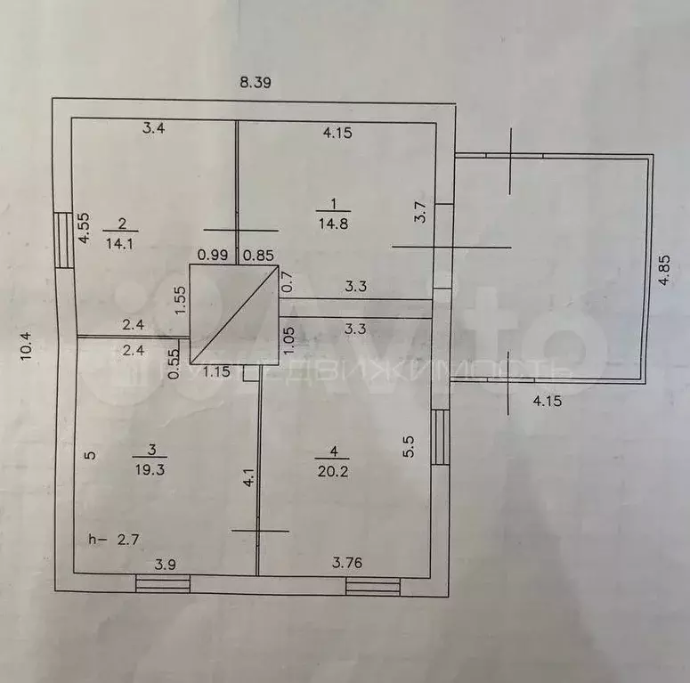 дом 68,4 м на участке 15 сот. - Фото 0