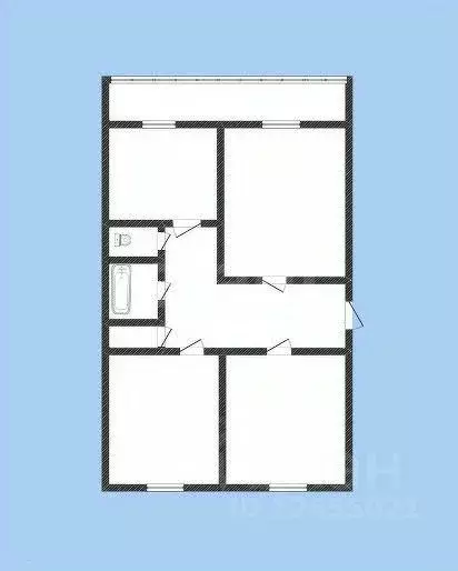 1-к кв. Костромская область, Нерехта Молодежная ул., 11 (69.4 м) - Фото 0