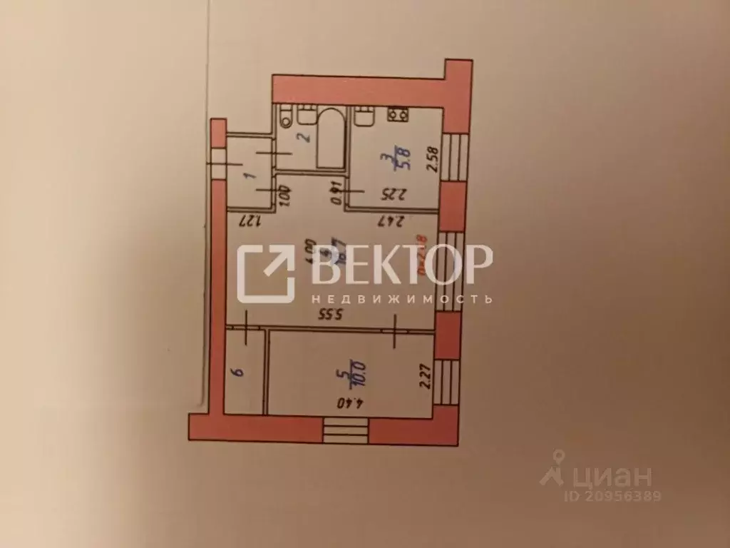 2-к кв. Ивановская область, Иваново ул. 8 Марта, 23 (42.2 м) - Фото 2