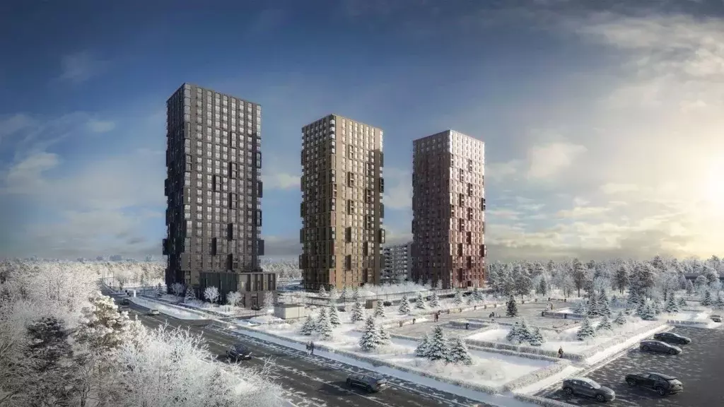 2-к кв. Московская область, Мытищи Перловка мкр, Долина Яузы жилой ... - Фото 2