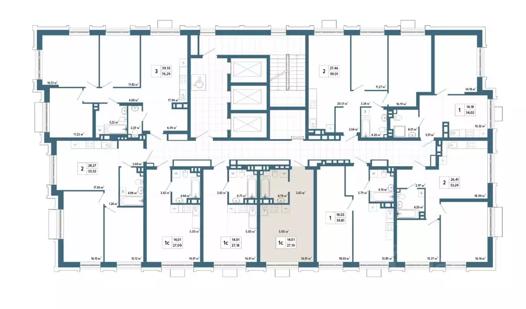 Студия Башкортостан, Уфа 42-й кв-л,  (27.19 м) - Фото 2