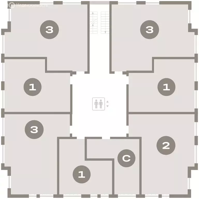 3-комнатная квартира: городской посёлок Новоселье, ЖК Брусника (69.22 ... - Фото 2