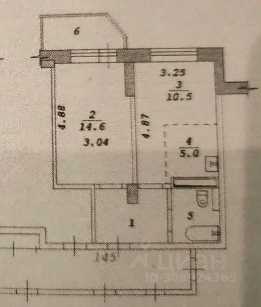 1-к кв. Новосибирская область, Новосибирск Приморская ул., 24 (40.6 м) - Фото 1