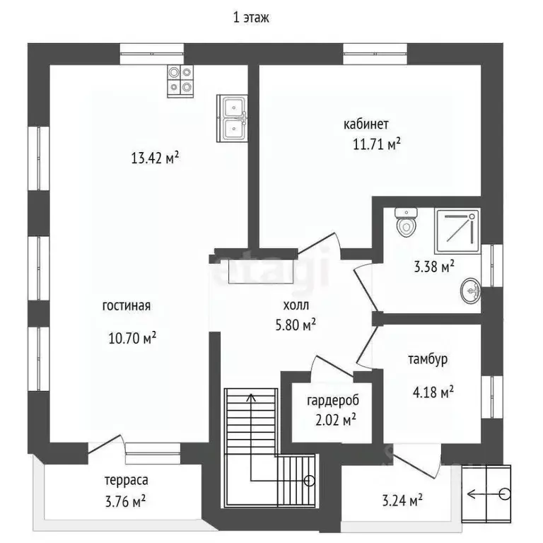 Дом в Вологодская область, пос. Надеево ул. Радужная (120 м) - Фото 2