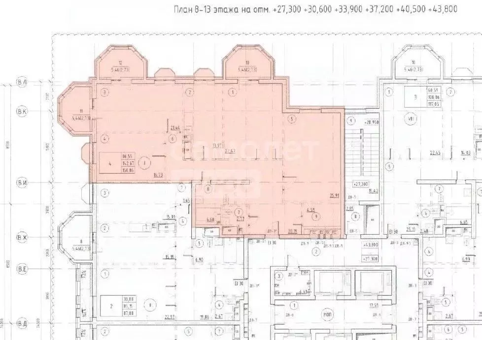 4-к кв. Москва просп. Вернадского, 80Ак1 (159.0 м) - Фото 2