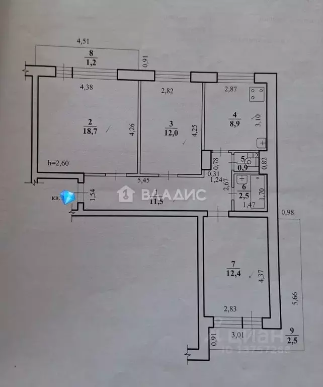 3-к кв. Забайкальский край, Чита ул. Забайкальского Рабочего, 34 (66.9 ... - Фото 2