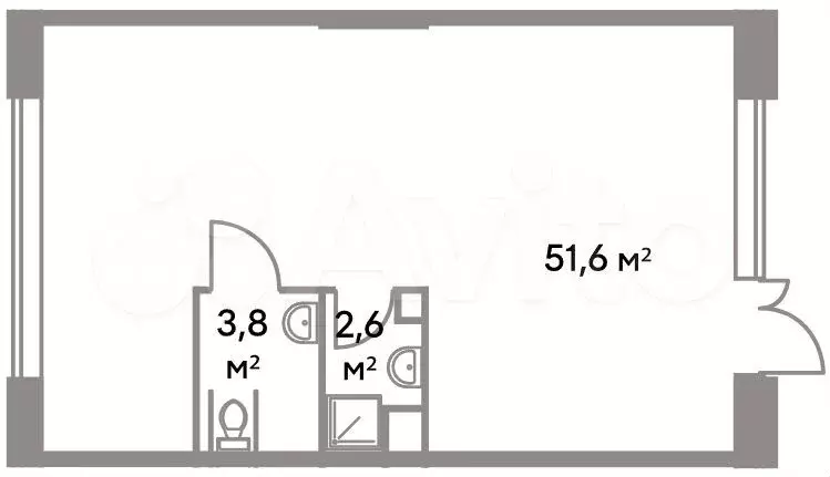 Продам помещение свободного назначения, 57.47 м - Фото 0