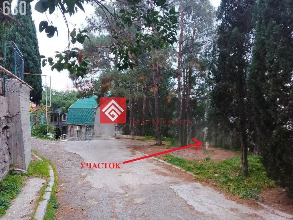Участок в Крым, Алушта муниципальный округ, Партенит пгт пер. ... - Фото 2