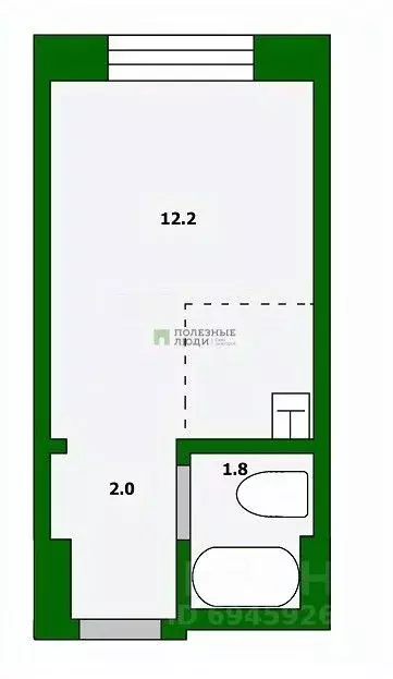 1-к кв. Кировская область, Киров ул. Щорса, 41 (16.0 м) - Фото 1