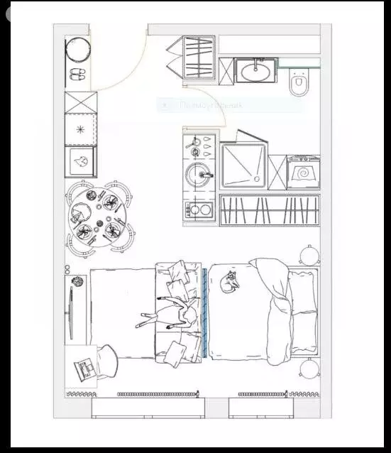 Квартира-студия: Москва, улица Крузенштерна, 7 (30.7 м) - Фото 1