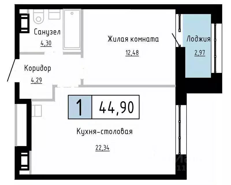 1-к кв. Хабаровский край, Хабаровск ул. Имени Лейтенанта С.В. Орлова ... - Фото 0