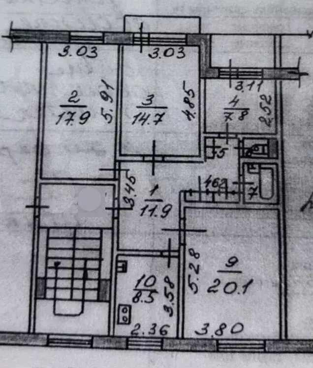 4-к. квартира, 90 м, 2/5 эт. - Фото 0