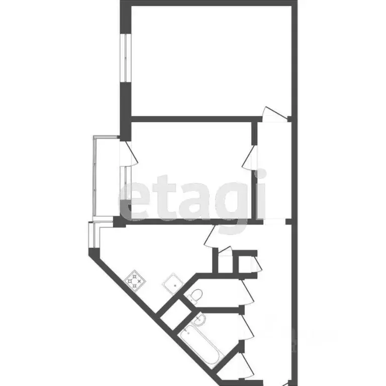 2-к кв. Санкт-Петербург просп. Стачек, 101К1 (43.9 м) - Фото 1