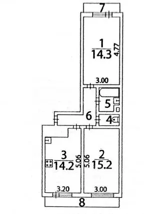 2-к кв. Московская область, Люберцы Зенино ЖК Самолет мкр, ул. Камова, ... - Фото 2