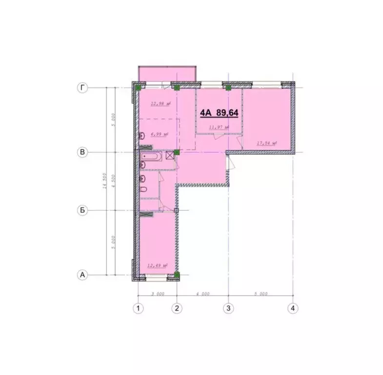 4-комнатная квартира: Абакан, улица Ленинского Комсомола, 45 (89.64 м) - Фото 1