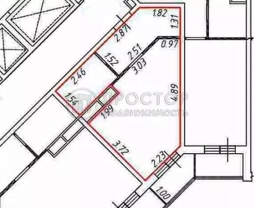 Студия Москва Красноказарменная ул., 14Ак2 (27.3 м) - Фото 2