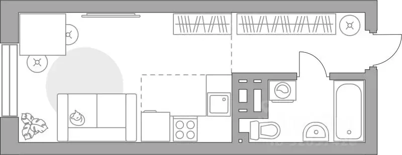 Студия Башкортостан, Уфа Зеленая Роща жилрайон, Лесная Симфония жилой ... - Фото 1