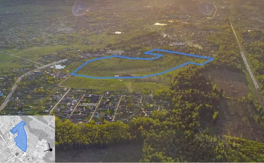 Участок в Московская область, Истра муниципальный округ, д. Ядромино  ... - Фото 1