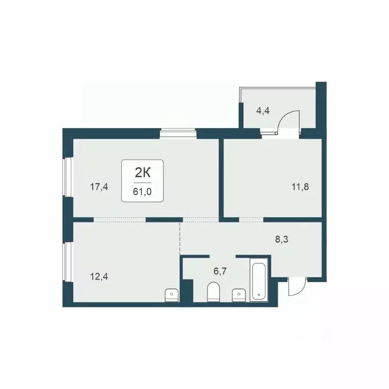 2-к кв. Новосибирская область, Новосибирск ул. Сибиряков-Гвардейцев, ... - Фото 1
