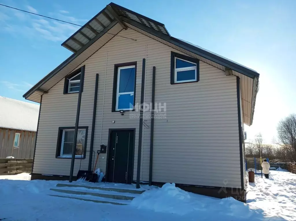 Дом в Карелия, Прионежский район, пос. Новая Вилга ул. Огородная, 9 ... - Фото 1