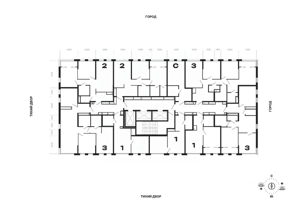 3-к кв. Свердловская область, Екатеринбург ДНК: Дом на Куйбышева жилой ... - Фото 2
