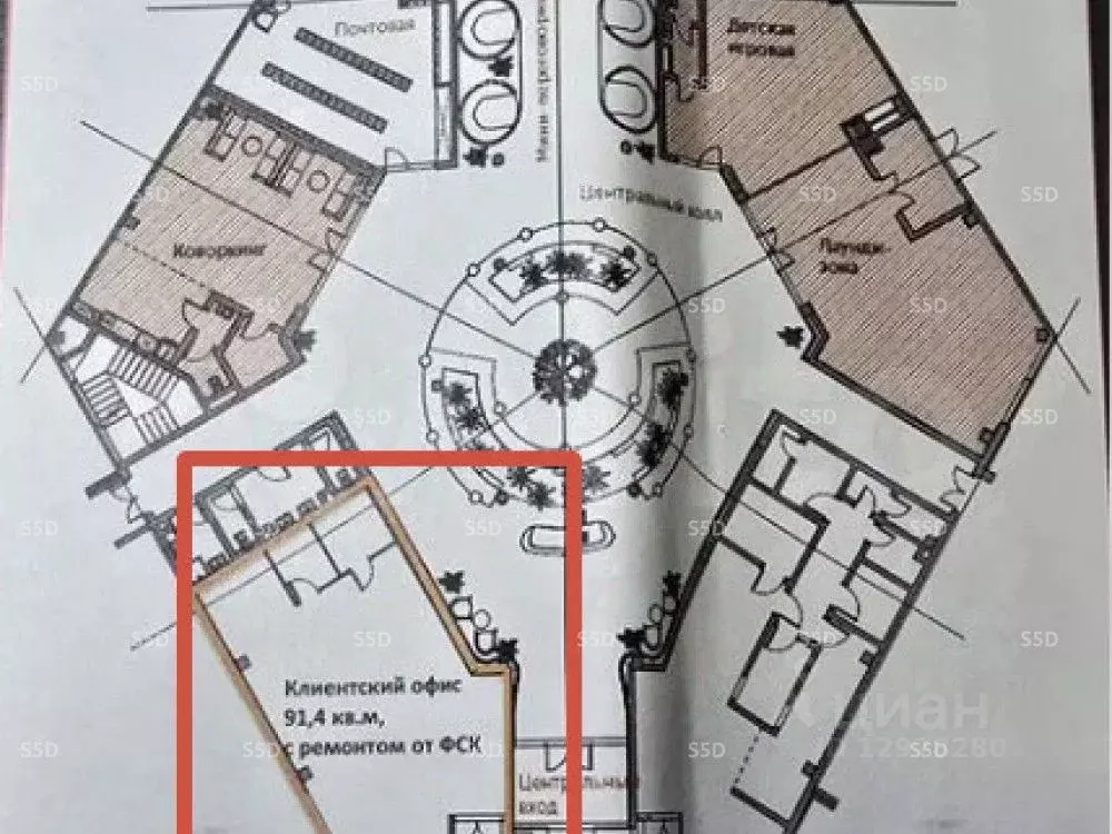 Торговая площадь в Москва ул. Вильгельма Пика, 1 (91 м) - Фото 2