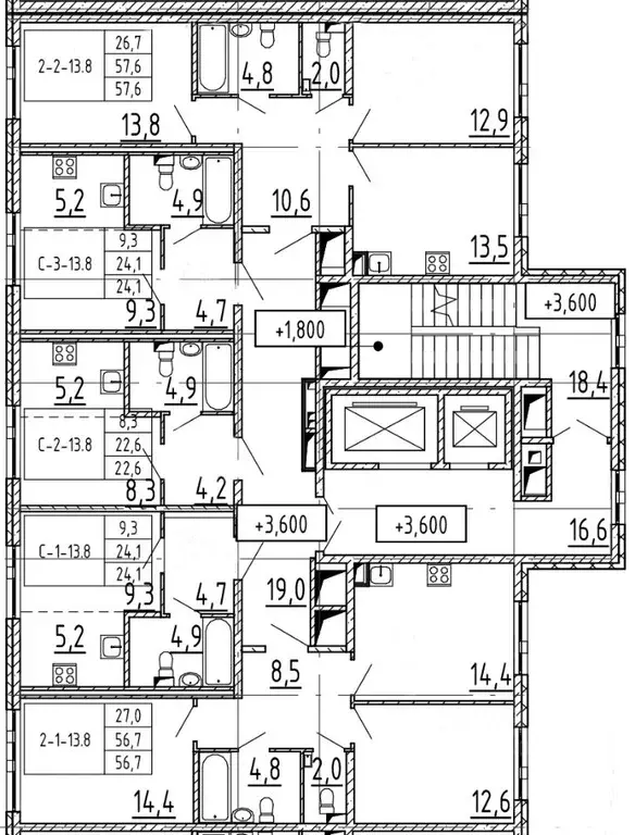 2-к кв. Санкт-Петербург пос. Шушары, ул. Чудовская, 14к1 (56.7 м) - Фото 2