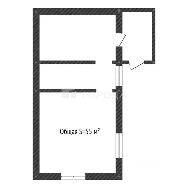 Дом в Кемеровская область, Осинники ул. Тельмана, 56 (55 м) - Фото 2