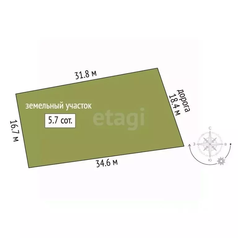 Участок в Севастополь ул. Ясеневая, 85 (5.66 сот.) - Фото 1