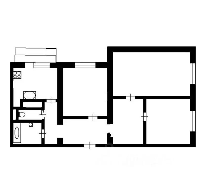 3-комнатная квартира: Москва, улица Бутлерова, 4 (78 м) - Фото 1