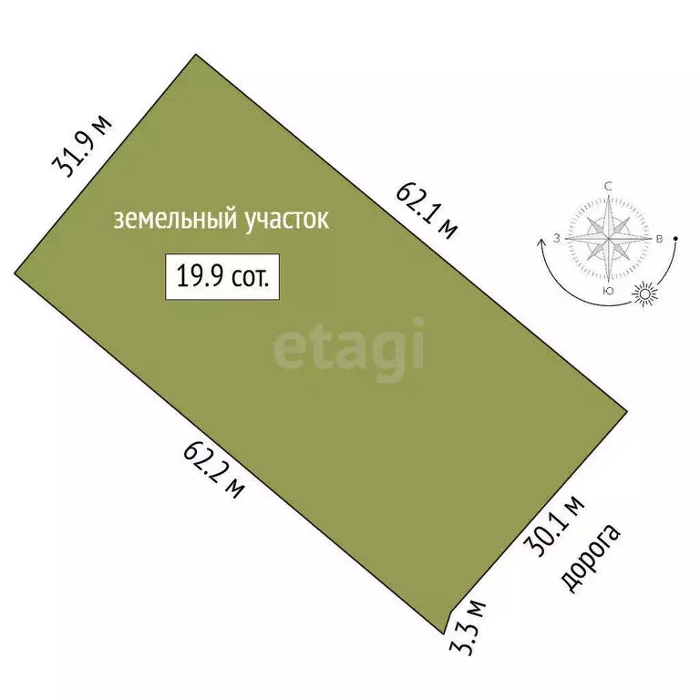 Участок в Тюменская область, Тобольский муниципальный округ, деревня ... - Фото 1