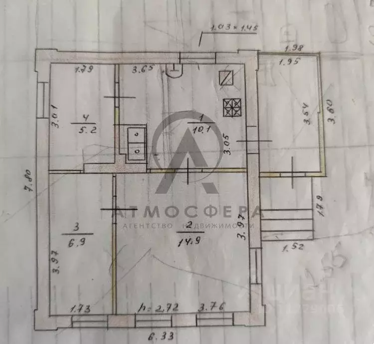 Дом в Краснодарский край, Хадыженск Апшеронский район, Октябрьская ул. ... - Фото 2