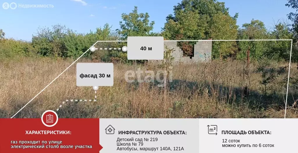Участок в Копанской, Братская улица (6 м) - Фото 1